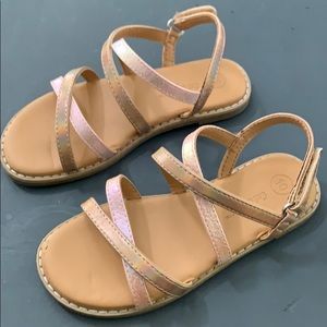 Pale Pink Iridescent Cat & Jack Girls Sandals